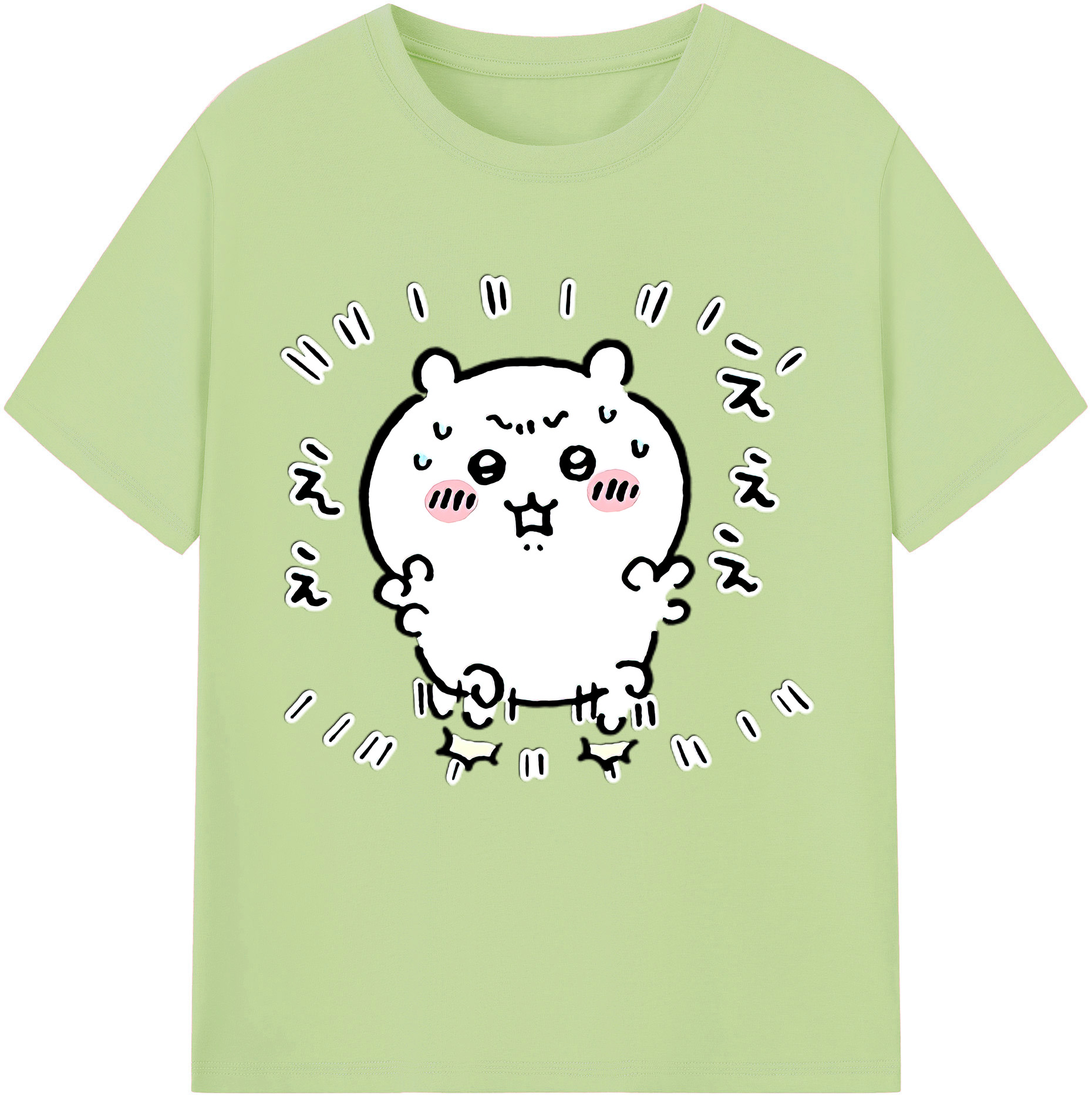 （画像用） ちいかわ ちいかわ Chii-kawa chiikawa 綿100％半袖Tシャツ（フロントプリント）